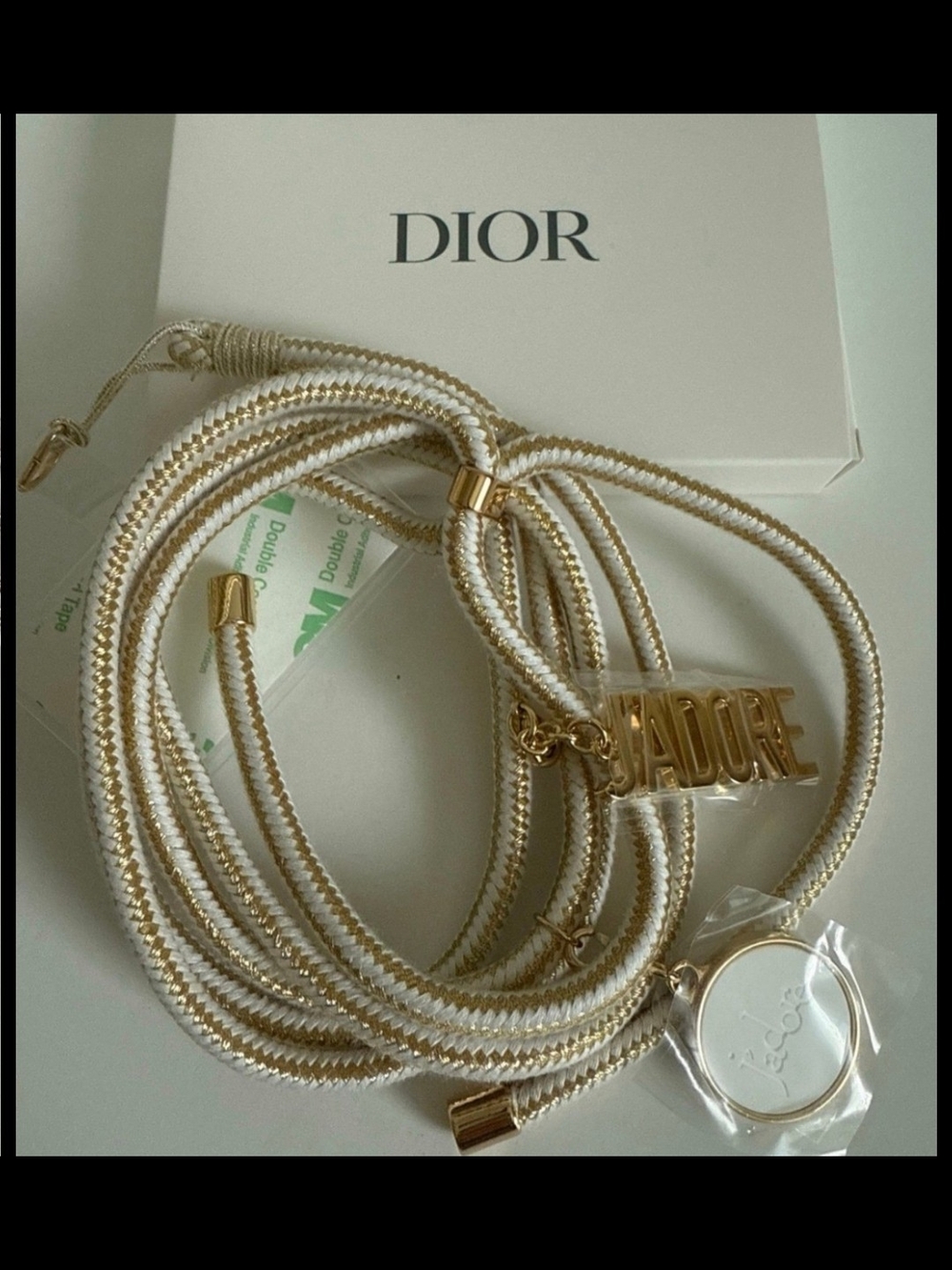 Dior Phone Ring Attache Telephone Phone Ring Strap With Charms